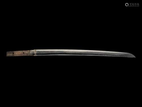 A Wakizashi Length of blade 19 1/8 in., 48.57 cm.