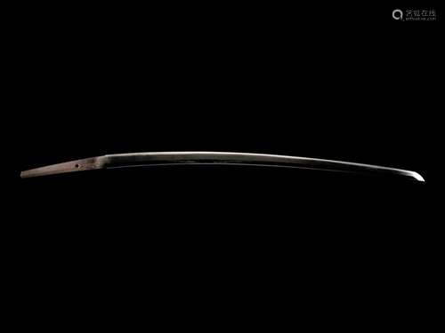 A Katana Length of blade 28 1/8 in., 71.4 cm.