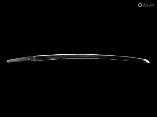 A Katana Length of blade 24 1/4 in., 61.6 cm.