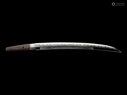 A Wakizashi Length of blade 14 in., 35.56 cm.