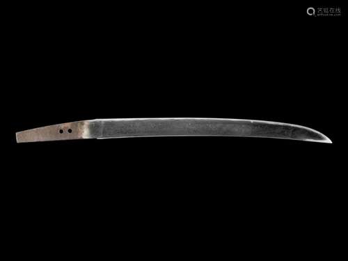 A Wakizashi Length of blade 14 3/8 in., 36.5 cm.