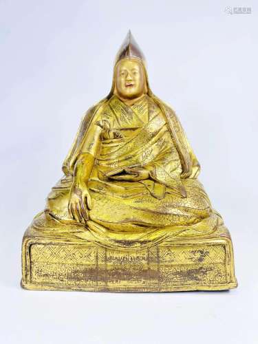 Gilt Bronze Figure of Dalai Lama