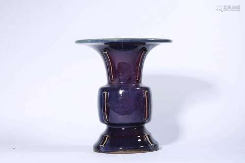 Jun Ware Purple Glaze Gu Vase