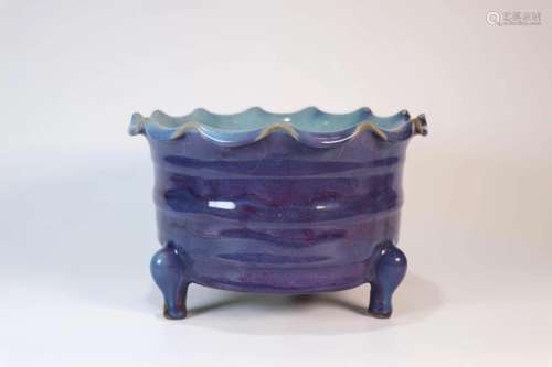 Lujun Ware Tripod Censer