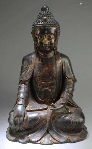 Chinese Gilt Bronze Buddha Statue Chinese Gilt Bronze Buddha...