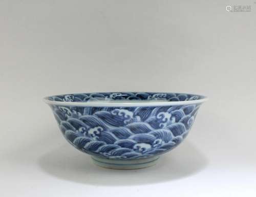 Chinese Blue & White Porcelain Bowl Chinese Blue & W...