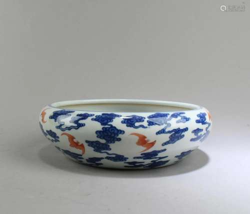 Chinese Blue & White Porcelain ink Washer Chinese Blue &...