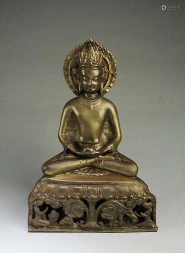 Antique Chinese Bronze Buddha Statue Antique Chinese Bronze ...