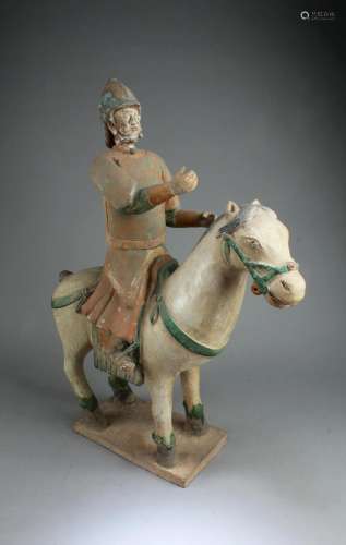 Antique Tang San Chai Pottery Figurine, Ming Dynas Tang San ...