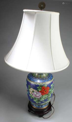 Chinese Cloisonne Table Lamp Chinese Cloisonne Table Lamp wi...