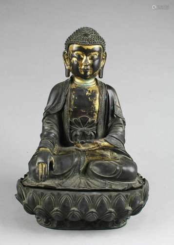 Chinese Bronze Buddha Statue Chinese Bronze Buddha Statue. H...