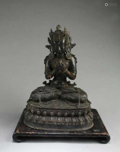 A Bronze Bodhisattva Statue A Bronze Bodhisattva Statue. Com...