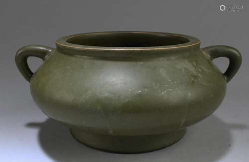 Chinese Tea-Dust Porcelain Censer Chinese Tea-Dust Porcelain...