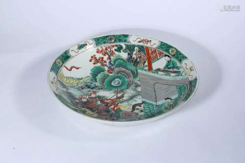 Wucai Figure Plate