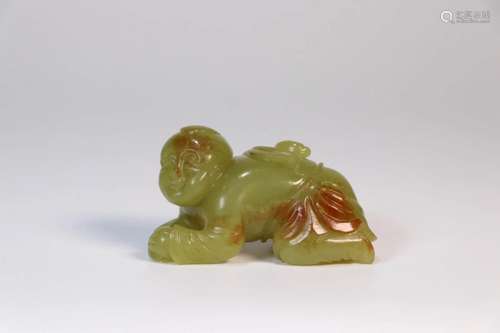 Carved Yellow Jade Figure