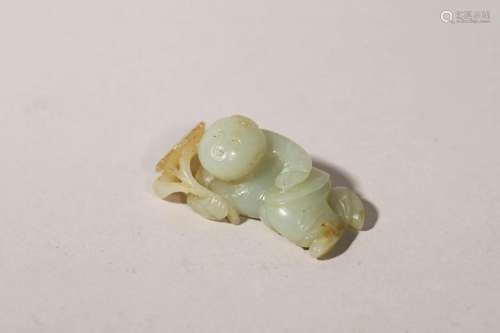 Carved Jade Figure of Boy