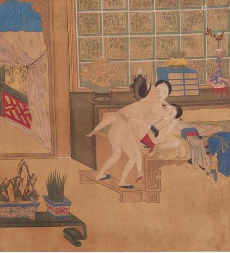 CHINESE FIGURE PAINTING SILK