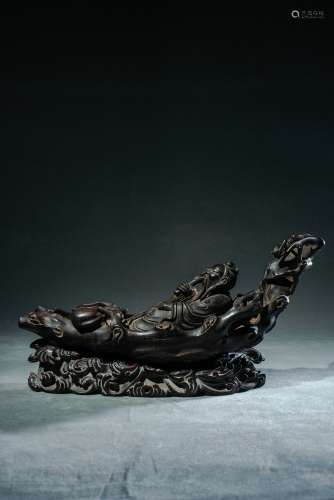 Qing Dynasty Zitan Rosewood Carving, China