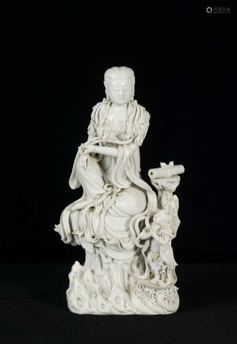 Chinese Blanc de Chine Guanyin, 19th Century