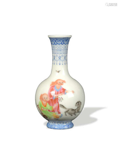 Chinese Falangcai Vase, Republic