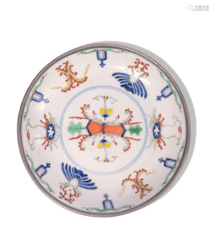 Chinese Doucai Plate, Republic Period