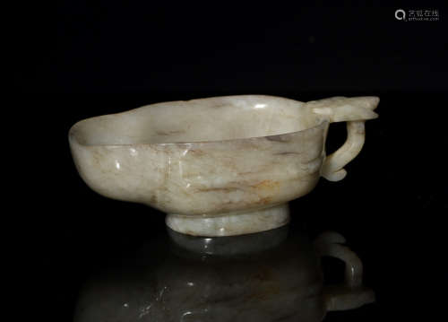 Chinese Chicken Bone Jade Yi, Ming Dynasty