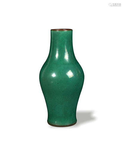 Chinese Green Ge Glaze Pit Vase, 18th Century