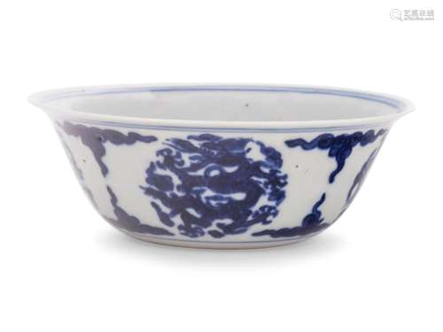 A Blue and White Porcelain 'Dragon' Bowl Diameter ...
