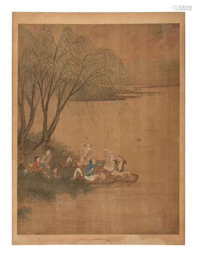 Attributed to Li Tang Image: 13 x 10 in., 33 x 25.5 cm.