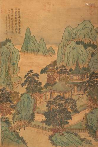 Attributed to Qiu Ying Image: 23 x 15 3/8 in., 58.4 x 39 cm.