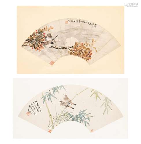 He Danshan (1807-1875) and Wu Shiqing Image of larger: 22 1/...