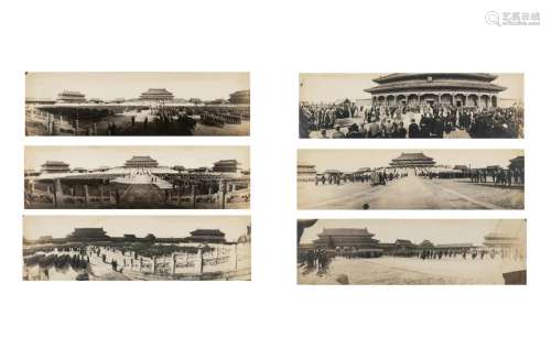 Six Panoramic Photographs of the Hall of Supreme Harmony (Ta...