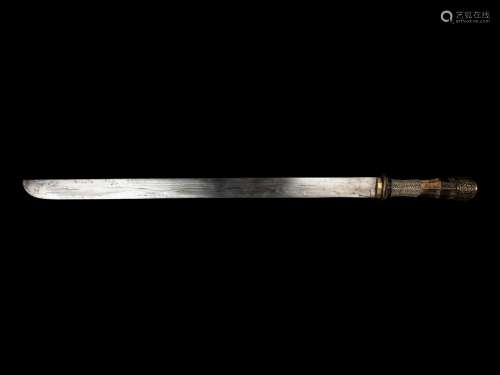 A Bhutan Sword Length 33 in., 83.7 cm.