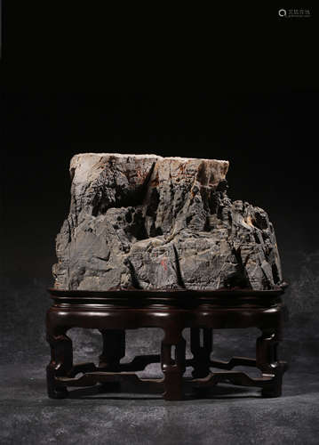 A LINGBI SCHOLAR'S ROCK ,QING DYNASTY