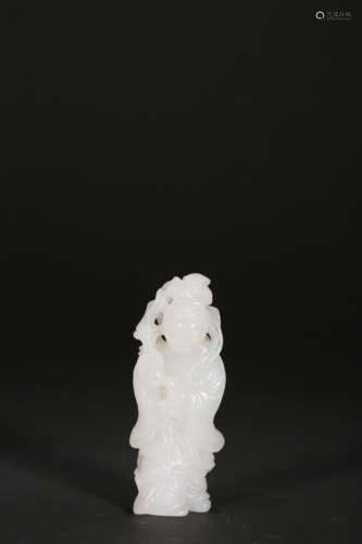 A WHITE JADE GROUP.QING DYNASTY