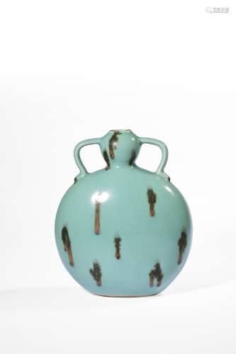 A LONGQUAN CELADON MOONFLASK,SONG DYNASTY
