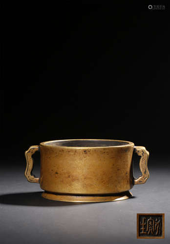 A BRONZE CENSER,QING DYNASTY