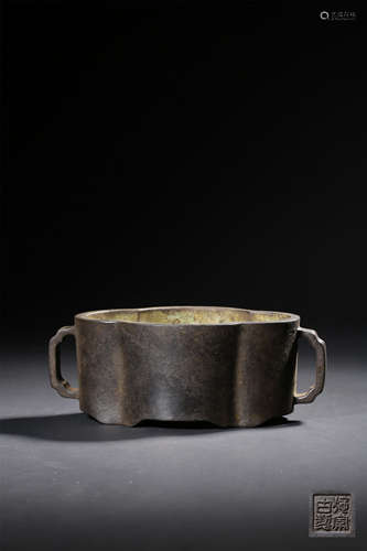 A BRONZE CENSER,QING DYNASTY