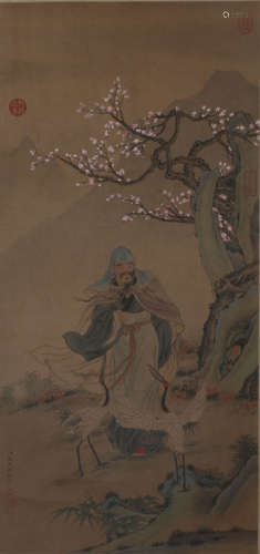 A FIGURE PAINTING 
PAPER MOUNTED
YAO WENHAN MARK