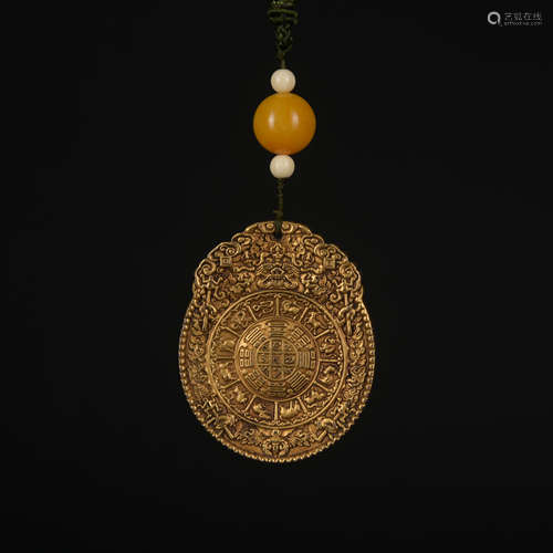 A gilt-bronze Pendant