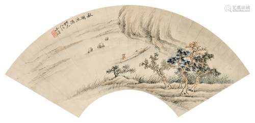 高翔（1688-1753）山水扇面