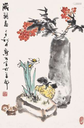 金默如（1935-2019 ） 歲朝圖