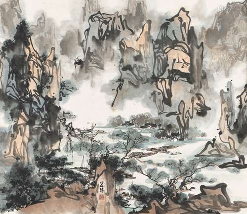 傅益瑤（b.1947） 山水