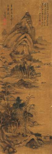 董其昌（1555-1636）山居放舟圖