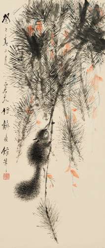 虛谷（1823-1896） 松鼠圖