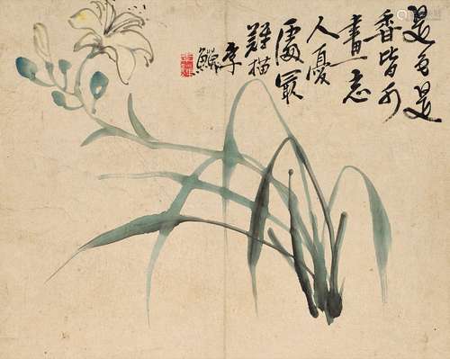 李鱓（1686-1762） 幽藍圖