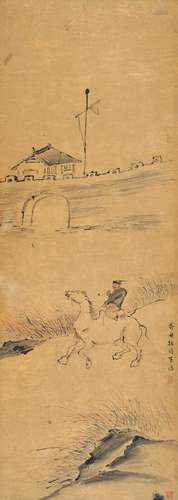 沈宗騫（1736-1820） 騎馬圖