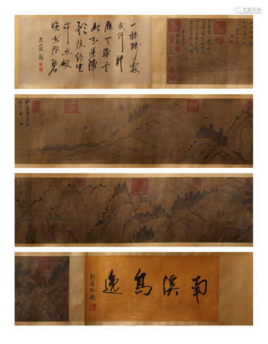 A LANDSCAPE PAINTING 
PAPER SCROLL
WANG KENG MARK