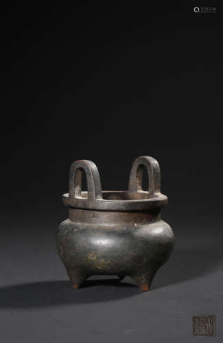 A BRONZE CENSER,QING DYNASTY