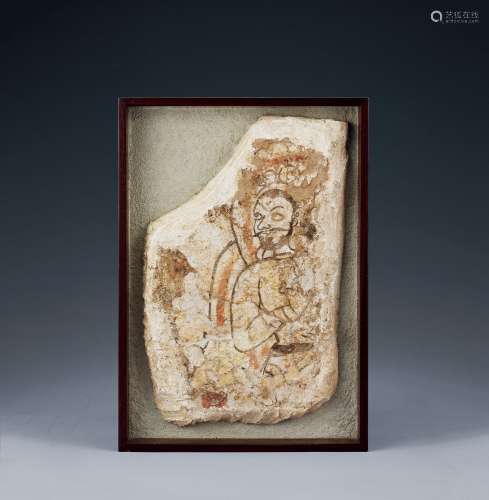 公元4-6世紀 加彩人物壁畫